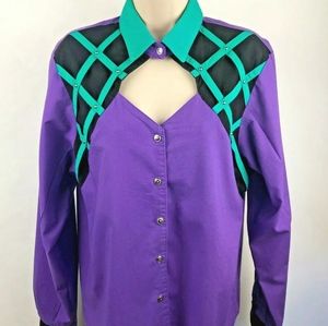 Vintage Roughrider by Circle T western cowgirl shirt